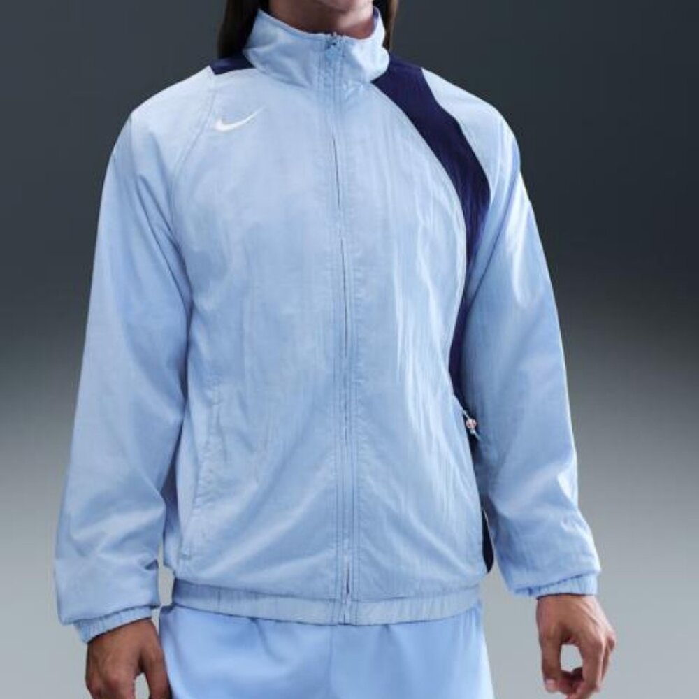 Nike Total 90 Repel Soccer Windbreaker Jacket Size Large Blue